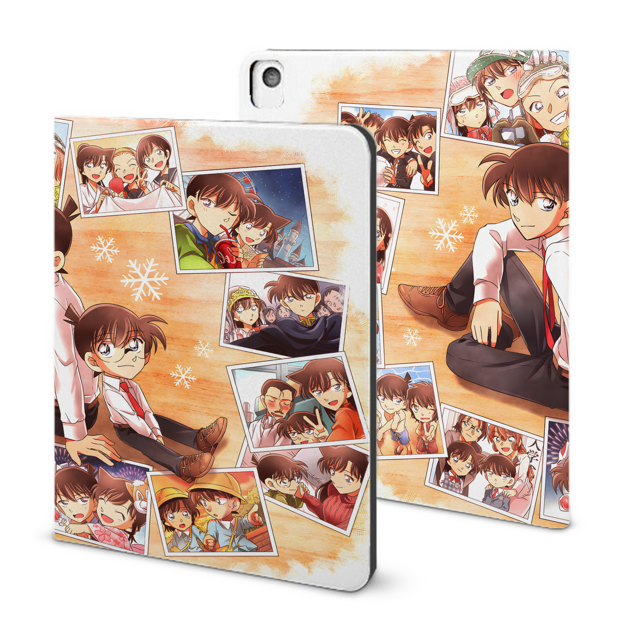 （画像用） 名探偵コナン Detective Conan IPadケース ペンホルダー付き ブックスタイルデザイン